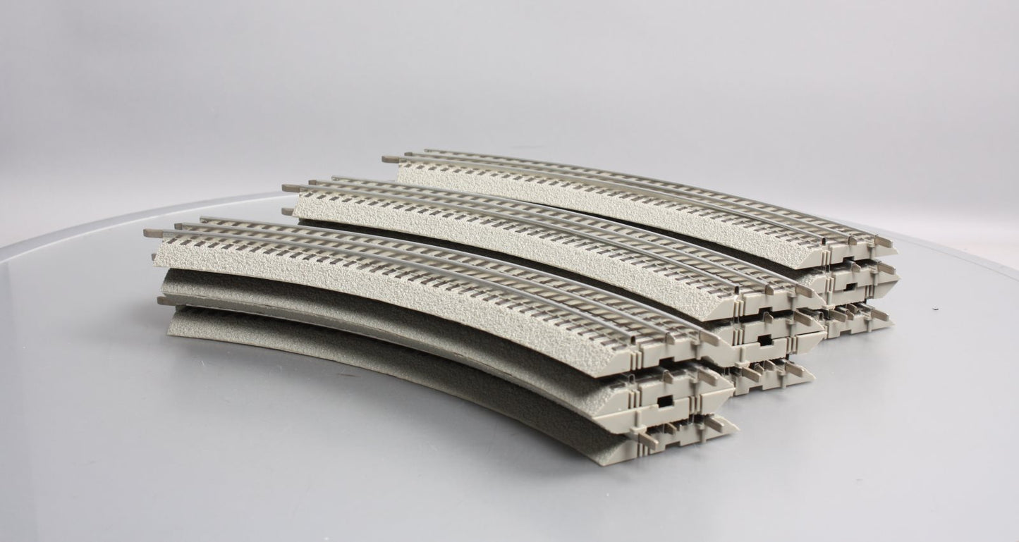 Lionel 6-12015 FasTrack O36 45-Degree Curved Track (12) EX
