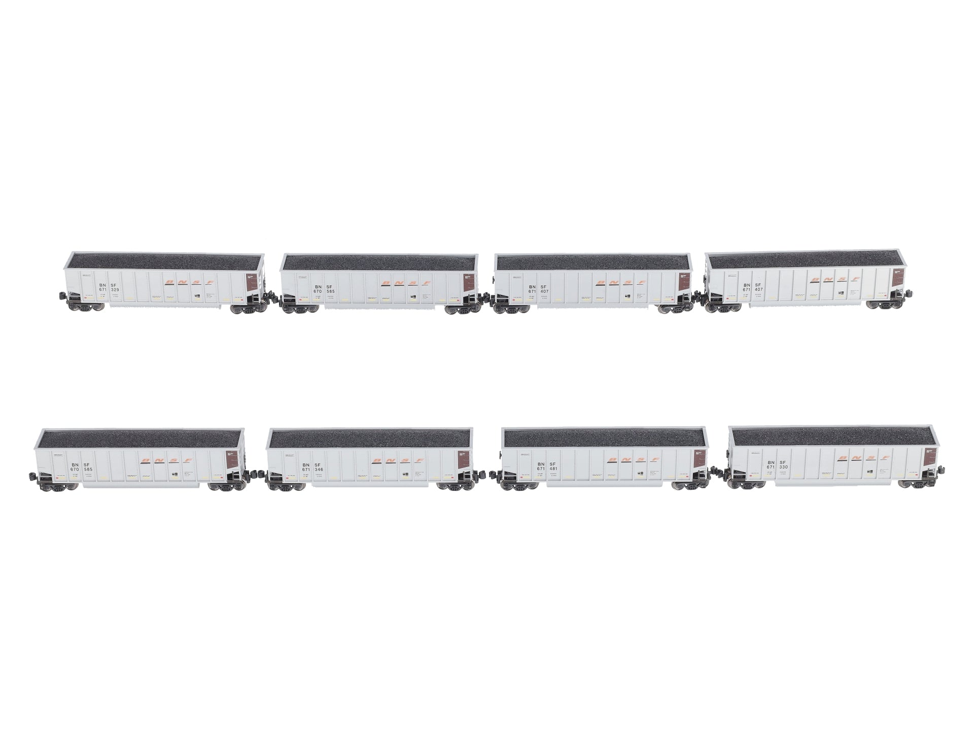 Kato 106-4628 N BNSF Swoosh Bethgon Coalporter Car (Set of 8)