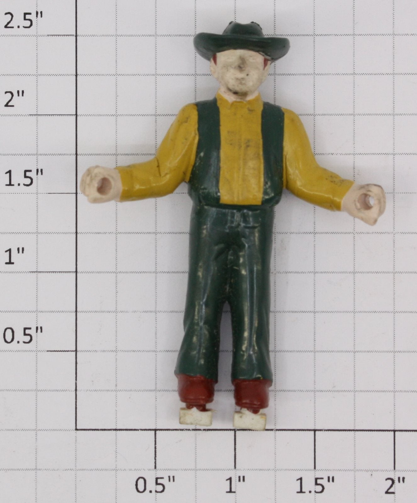 K-Line K2625-FWV Handcar Figure With Green Hat, Vest, and Yellow Shirt