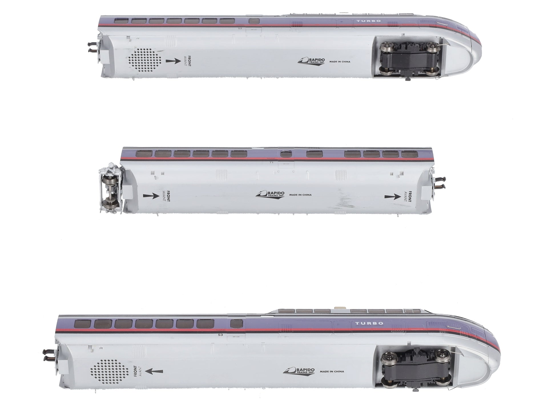 Rapido Trains 200002 Penn Central TurboTrain HO Gauge Diesel Passenger Train Set
