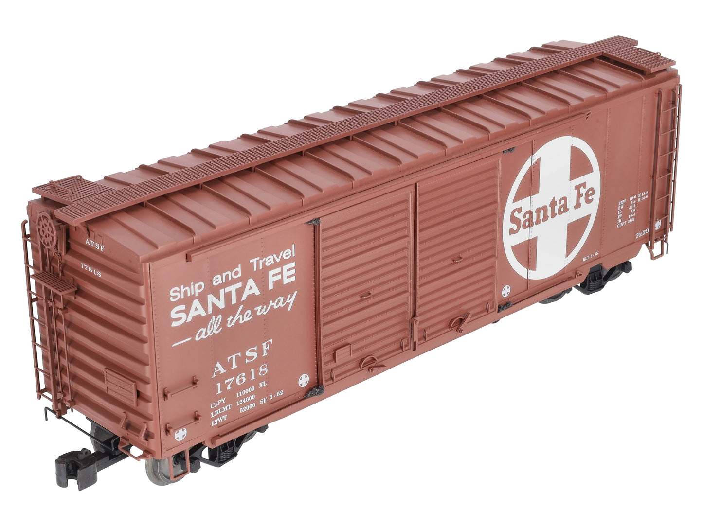 AML G401-92 1:29 Scale ATSF All The Way  PS-1 7' Double Door Boxcar  #17547 LN/Box