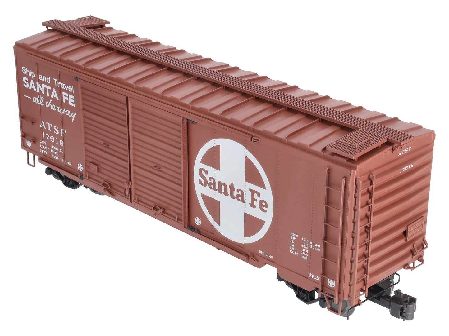 AML G401-92 1:29 Scale ATSF All The Way  PS-1 7' Double Door Boxcar  #17547 LN/Box