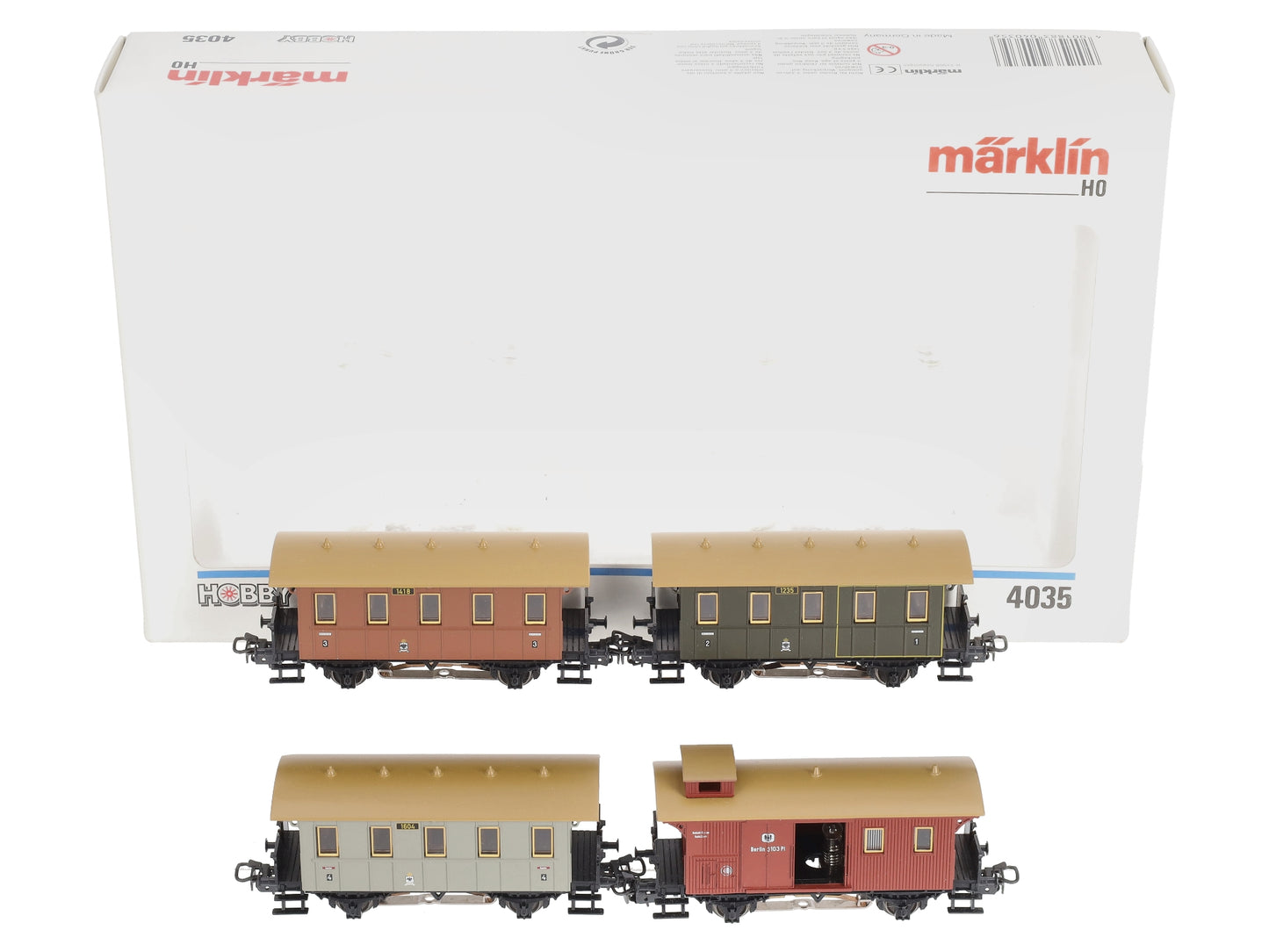 Marklin 4035 HO Prussian Passenger Train Set