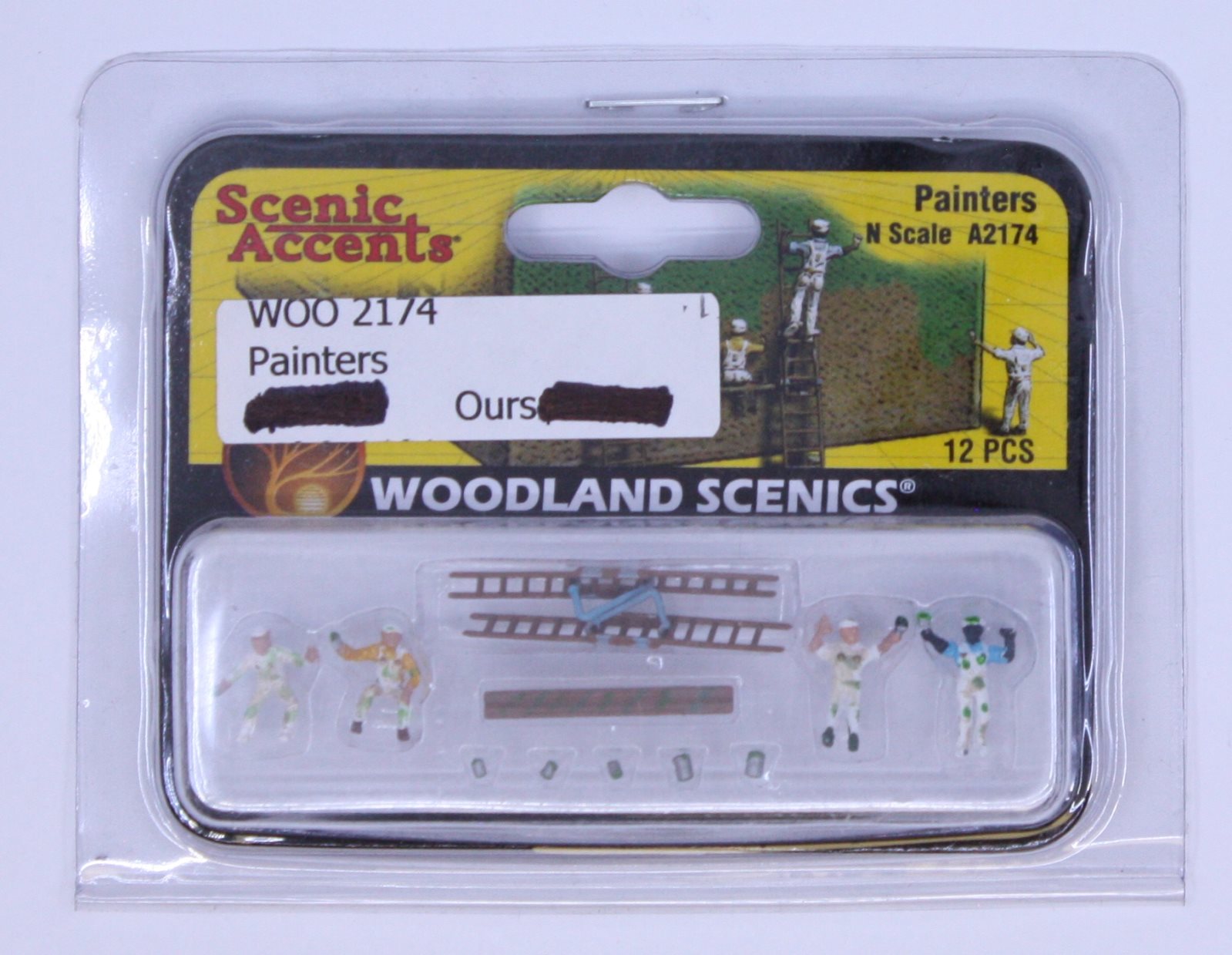 Woodland Scenics A2174 N Scenic Accents Painter Figures (Set of 12)