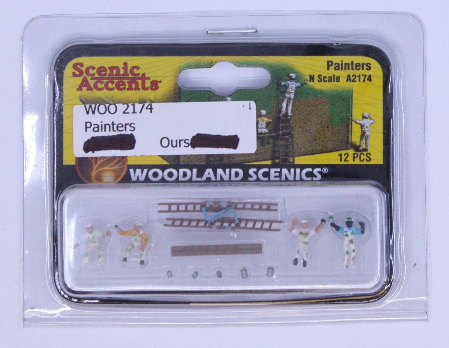 Woodland Scenics A2174 N Scenic Accents Painter Figures (Set of 12)