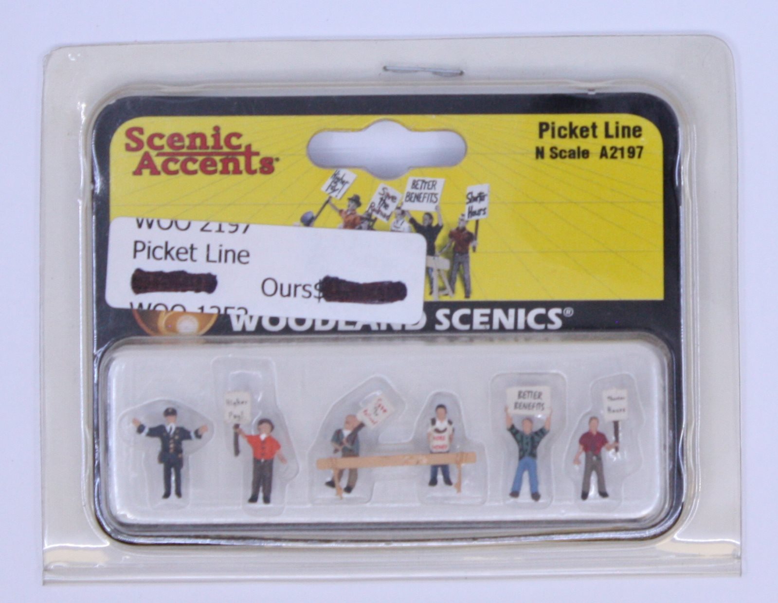 Woodland Scenics A2197 N Picket Line Figures Scenic Accents (Set of 7)