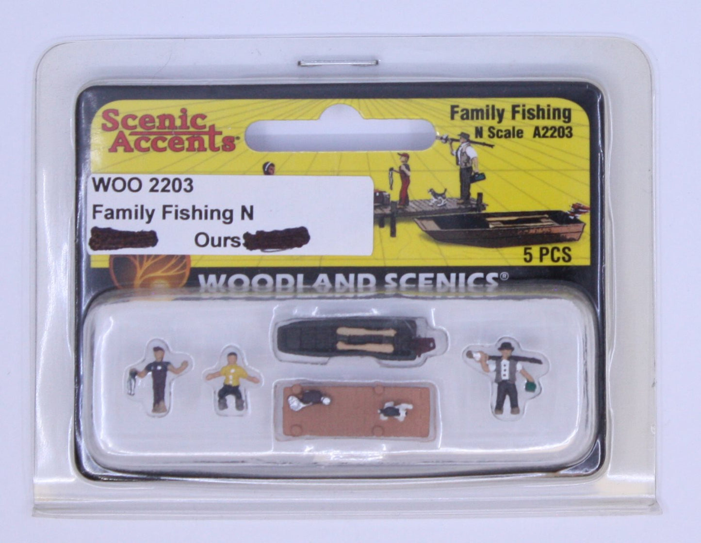 Woodland Scenics A2203 N Scenic Accents Family Fishing Figures