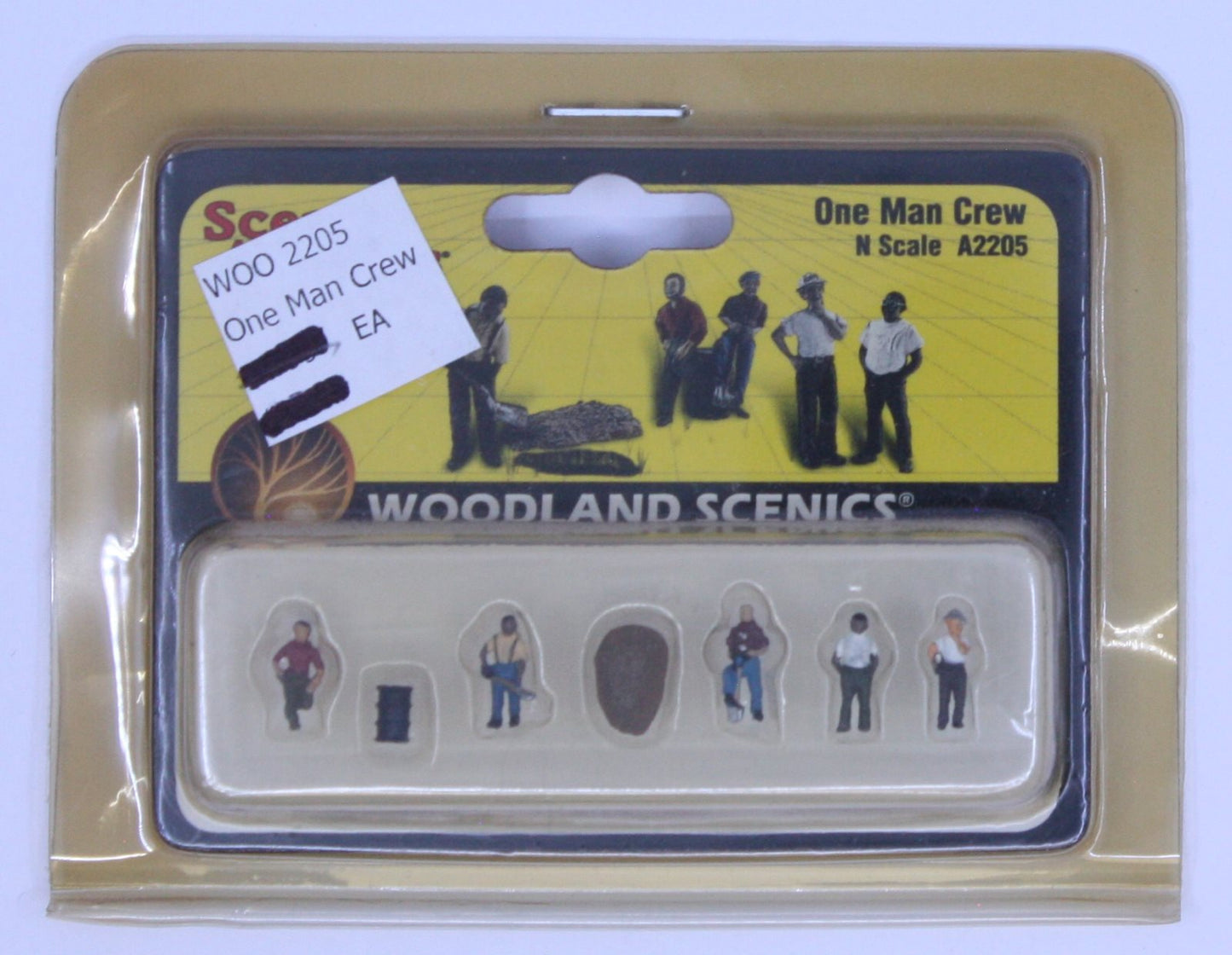 Woodland Scenics A2205 N Scenic Accents One Man Crew Figures (Set of 7)
