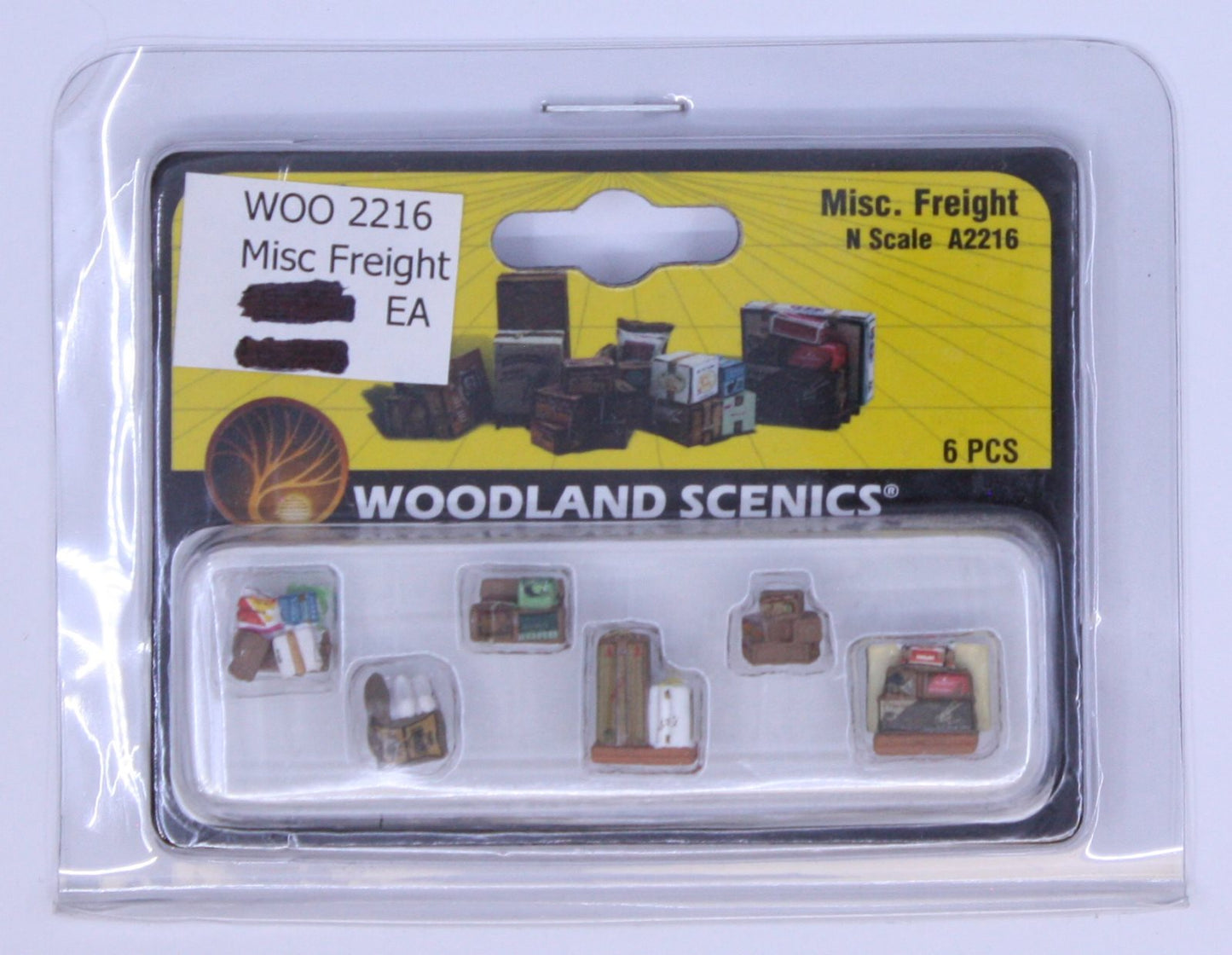 Woodland Scenics A2216 N Scenic Accents Misc. Freight (Set of 6)
