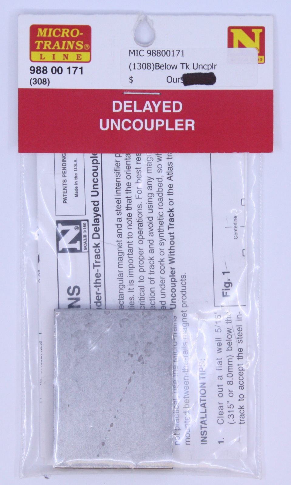 Micro-Trains 98800171 N Delayed Uncoupler