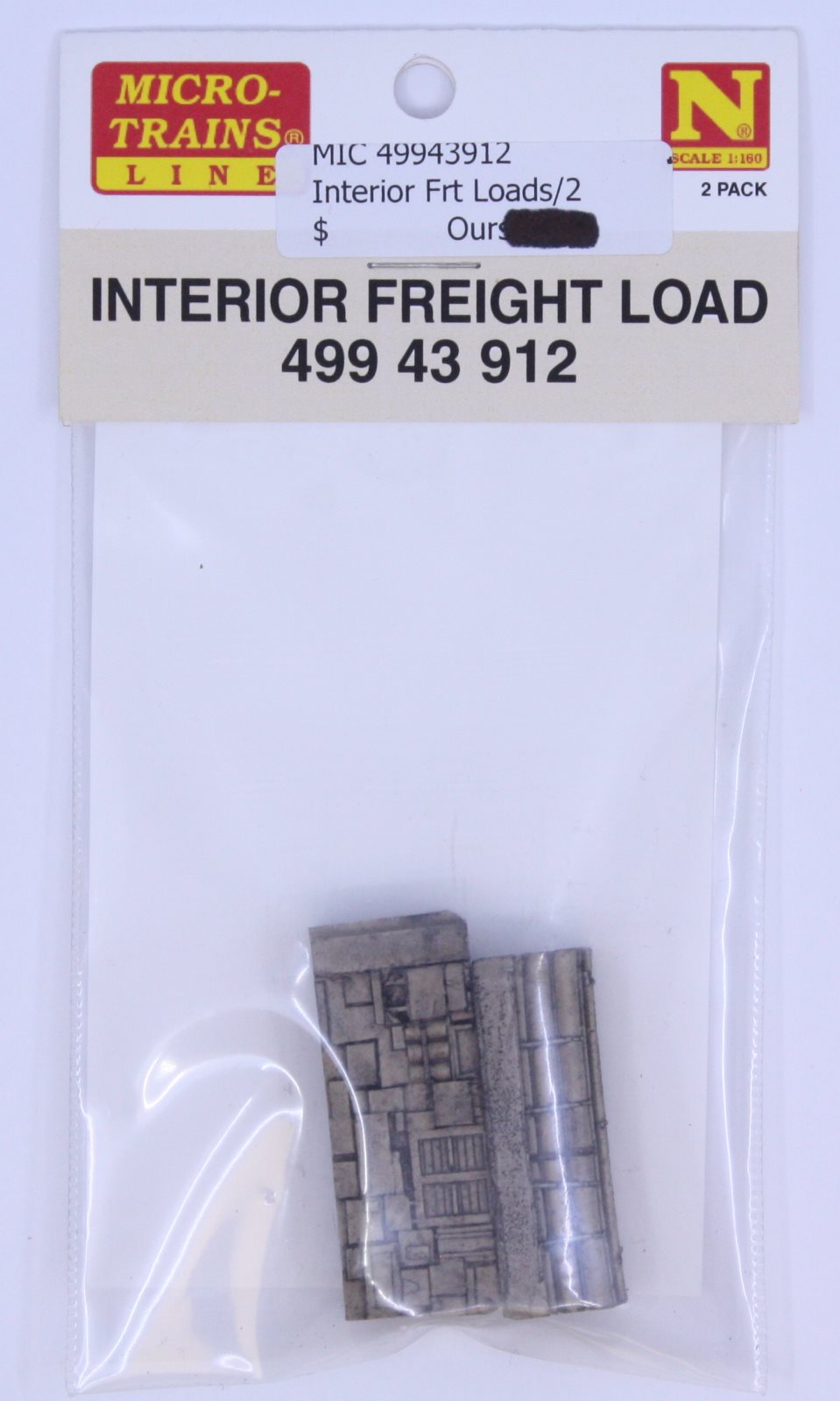 Micro-Trains 49943912 N Interior Freight Load (Set of 2)