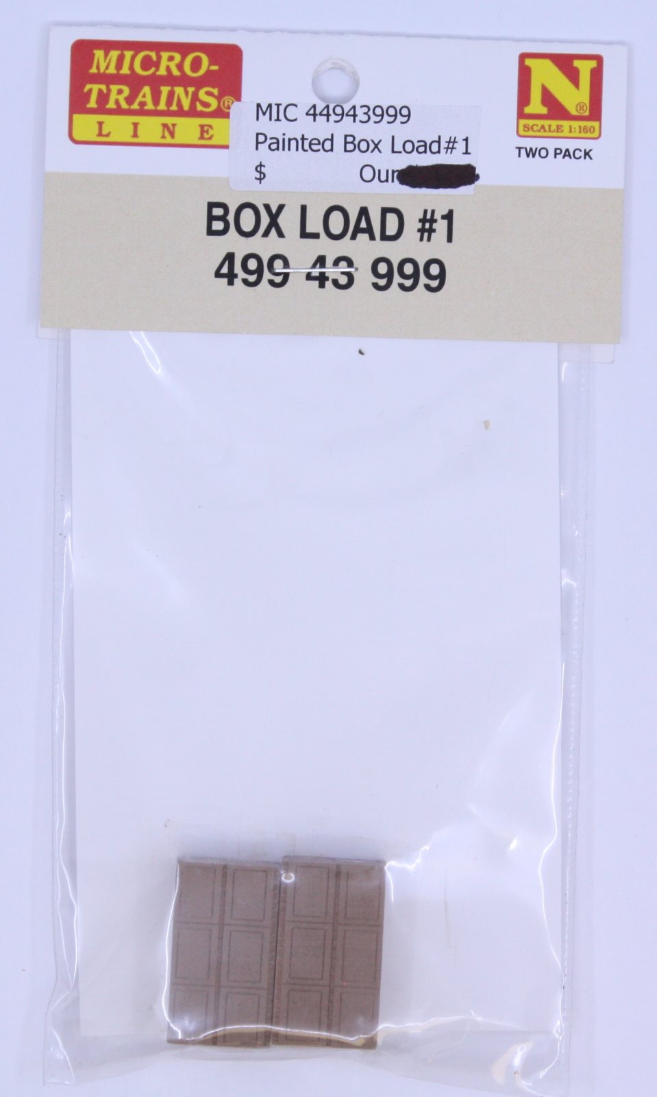 Micro-Trains 49943999 N Scale Box Load #1 (Pack of 2)
