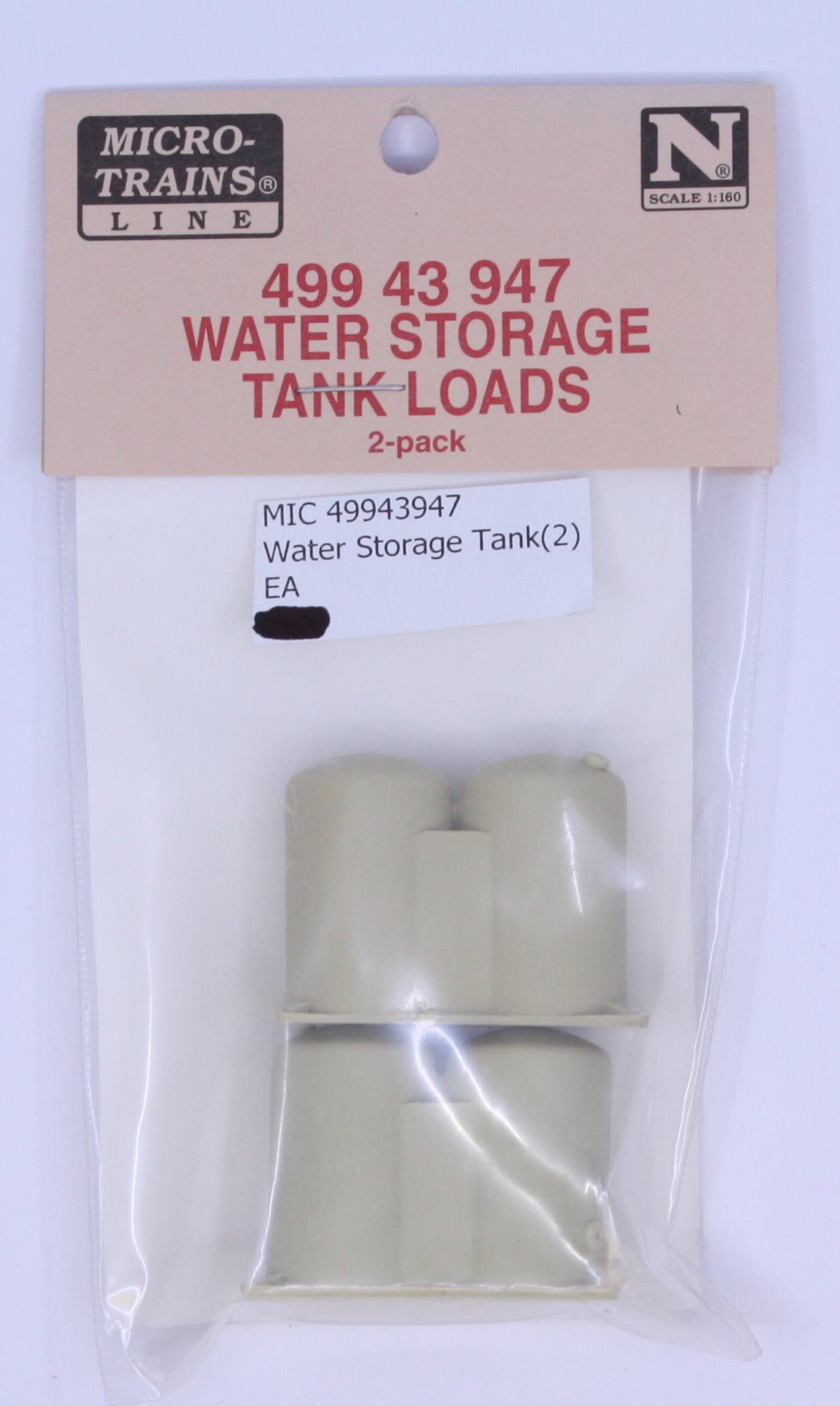 Micro-Trains 49943947 N Water Storage Tank Load (Pack of 2)