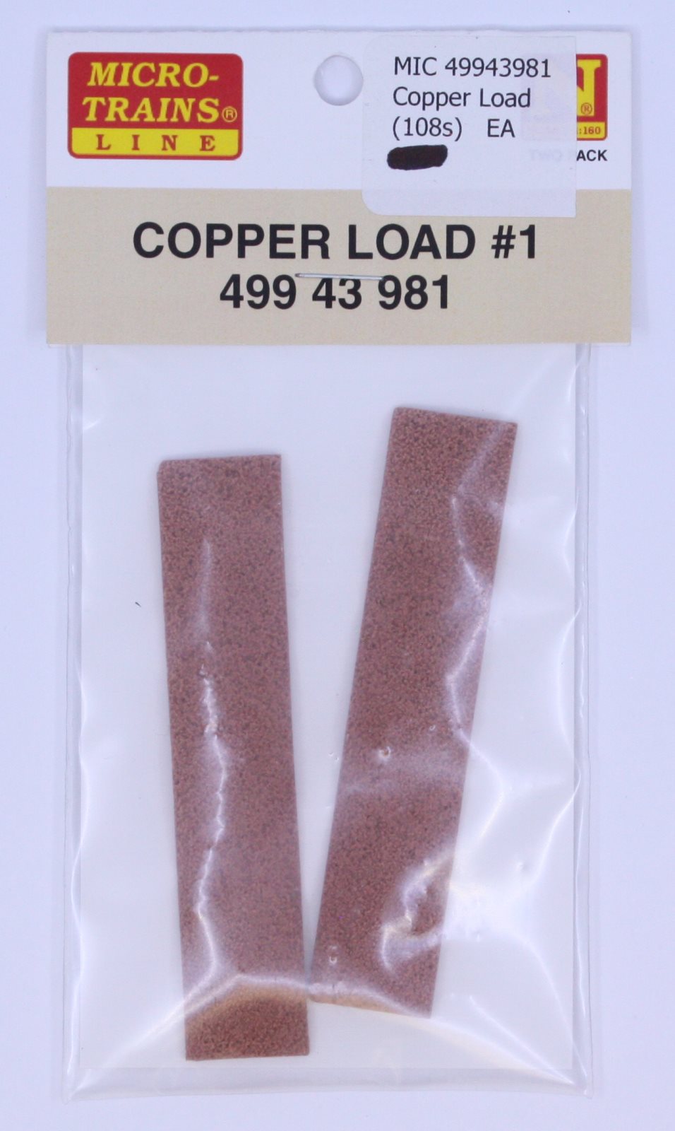 Micro-Trains 49943981 N Scale Copper Load #1 (Pack of 2)