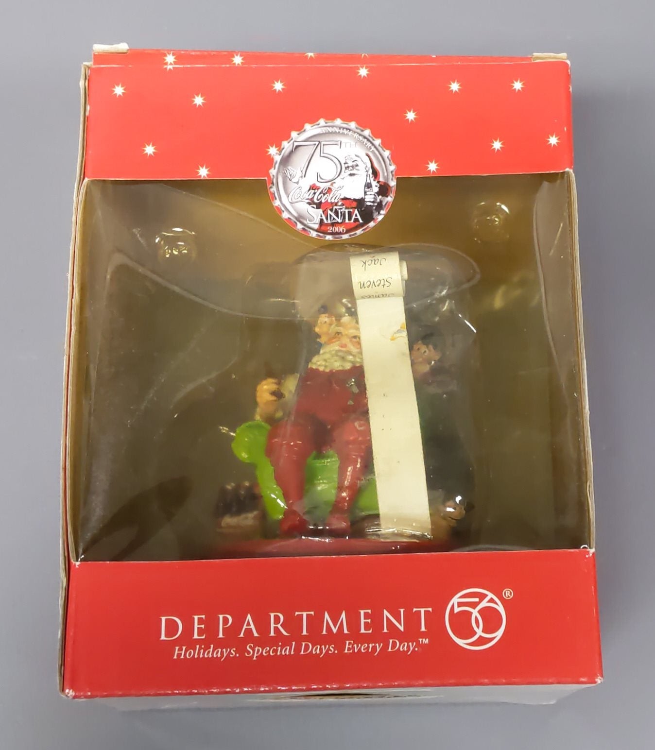Dept 56 Assorted Coca-cola & Christmas Ornaments [9] EX/Box