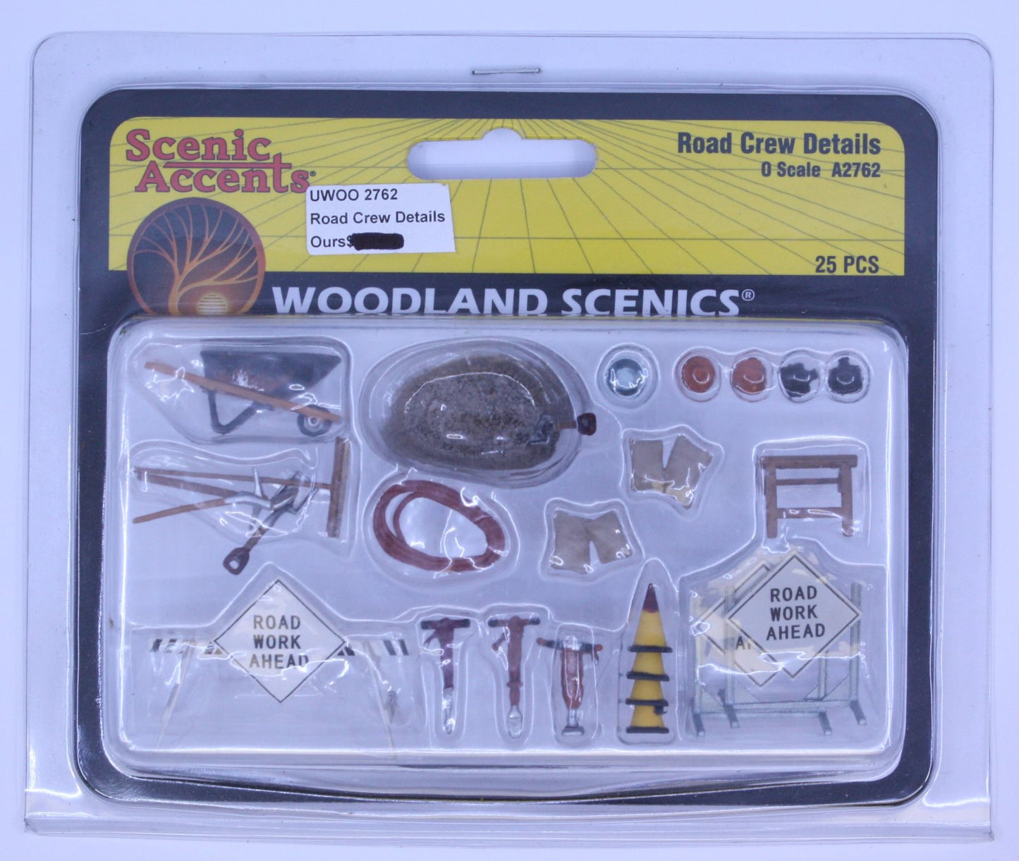 Woodland Scenics A2762 O Scenic Accents Road Crew Details (Set of 25)