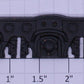 Williams WM-40 Black 3-Axle Passenger Truck Side-Need Repair