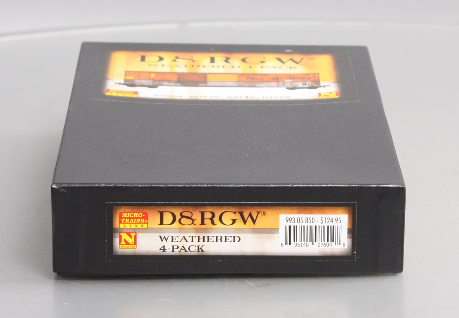 Micro-Trains 99305850 N D&RGW Weathered 50' Standard Boxcar (Set of 4)