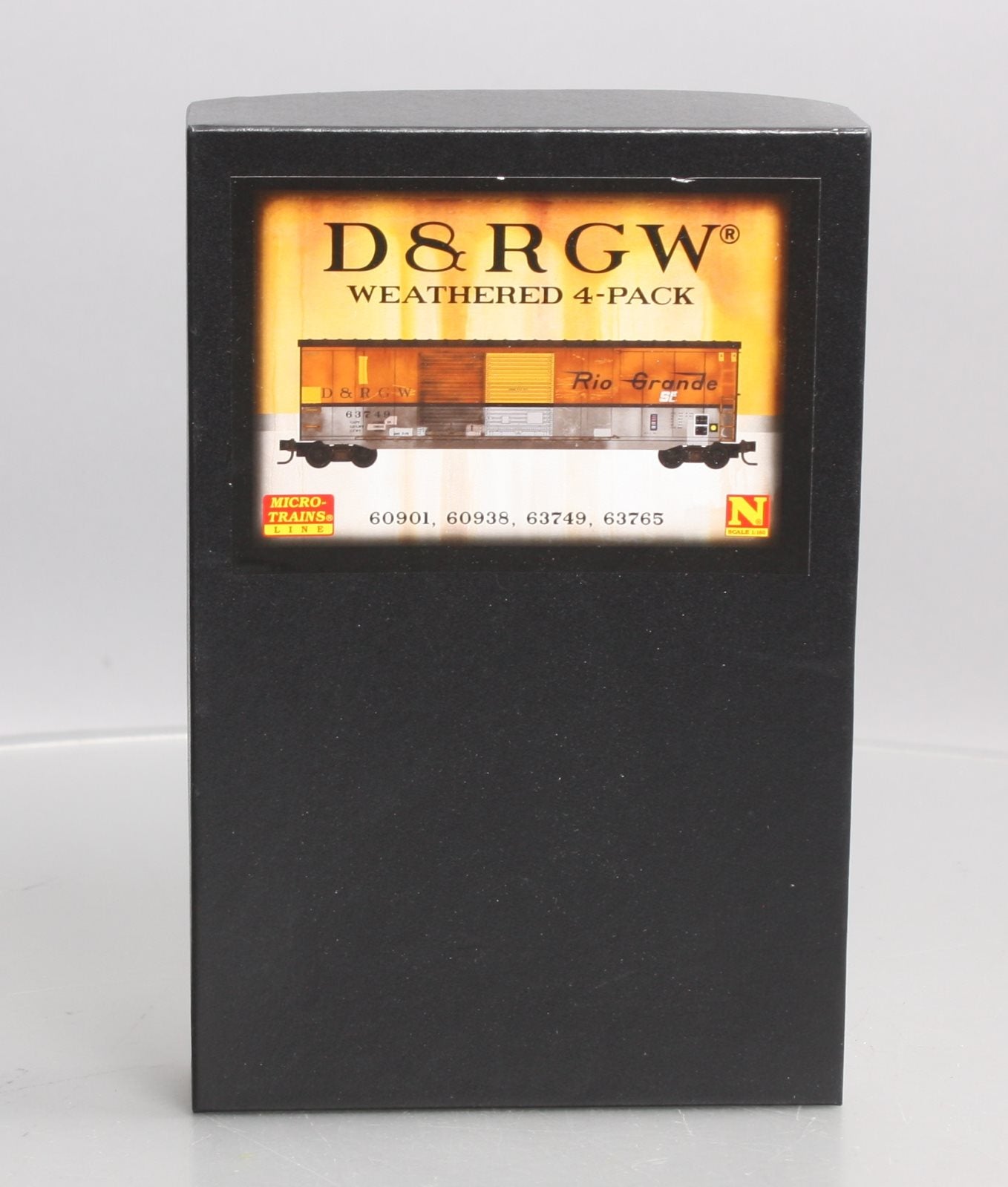 Micro-Trains 99305850 N D&RGW Weathered 50' Standard Boxcar (Set of 4)
