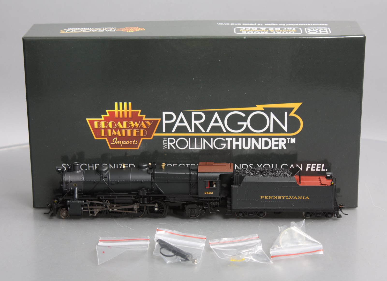 Broadway Limited 4042 HO PRR Class L1s 2-8-2 Steam Locomotive w/DCC/Sound #3483