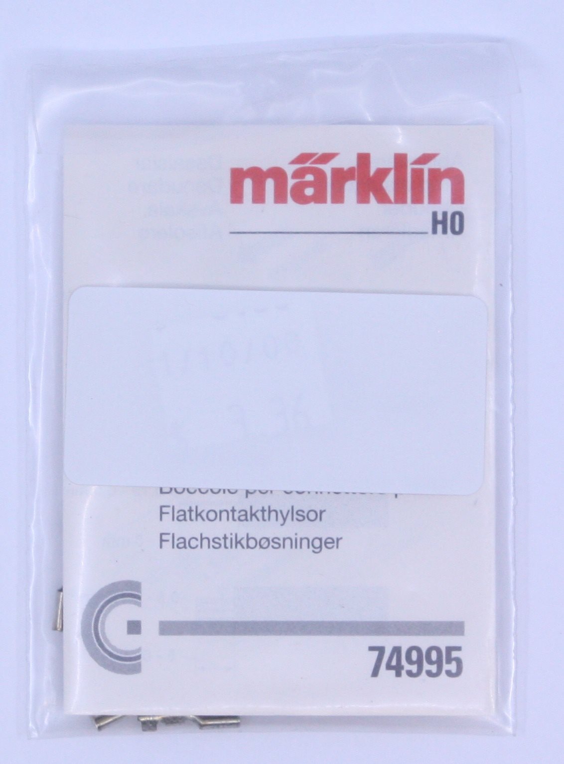 Marklin 74995 HO Nickel Flat Sleeve Connectors (Pack of 20)