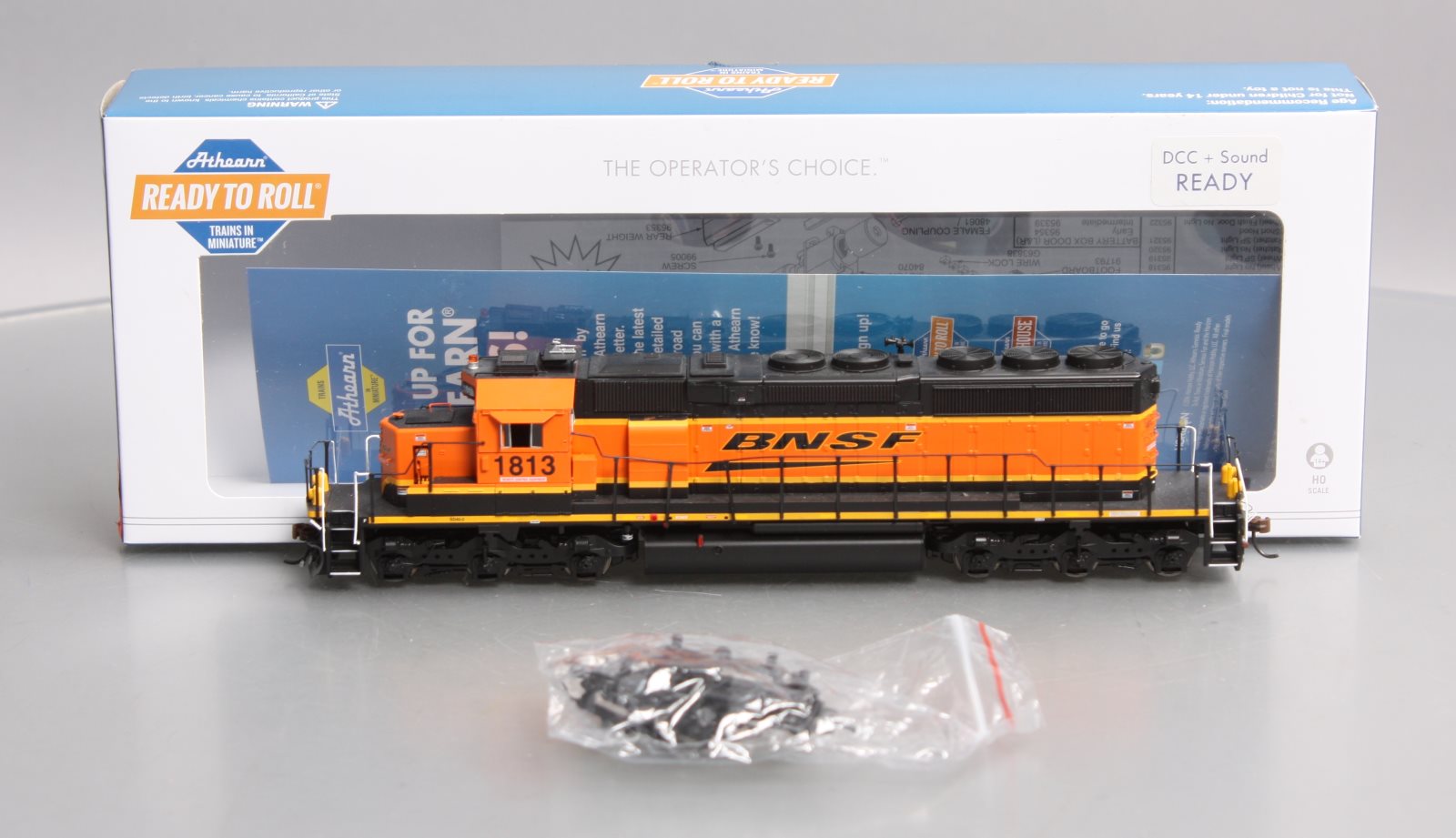 Athearn 71542 HO BNSF/Wedge RTR SD39-2 Diesel Locomotive #1813