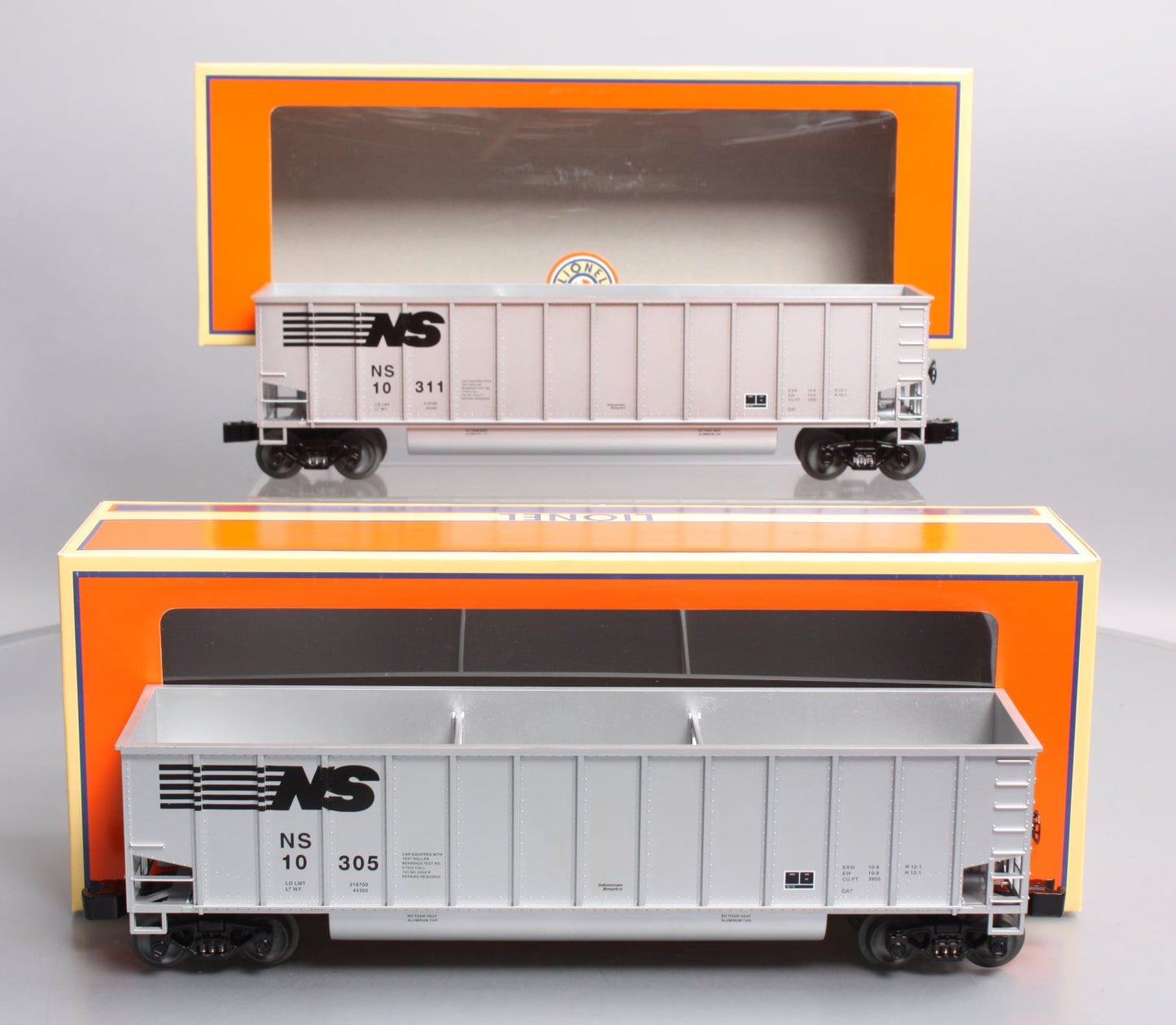 Lionel 6-27868 Norfolk Southern Bathtub Gondolas (Set of 2)