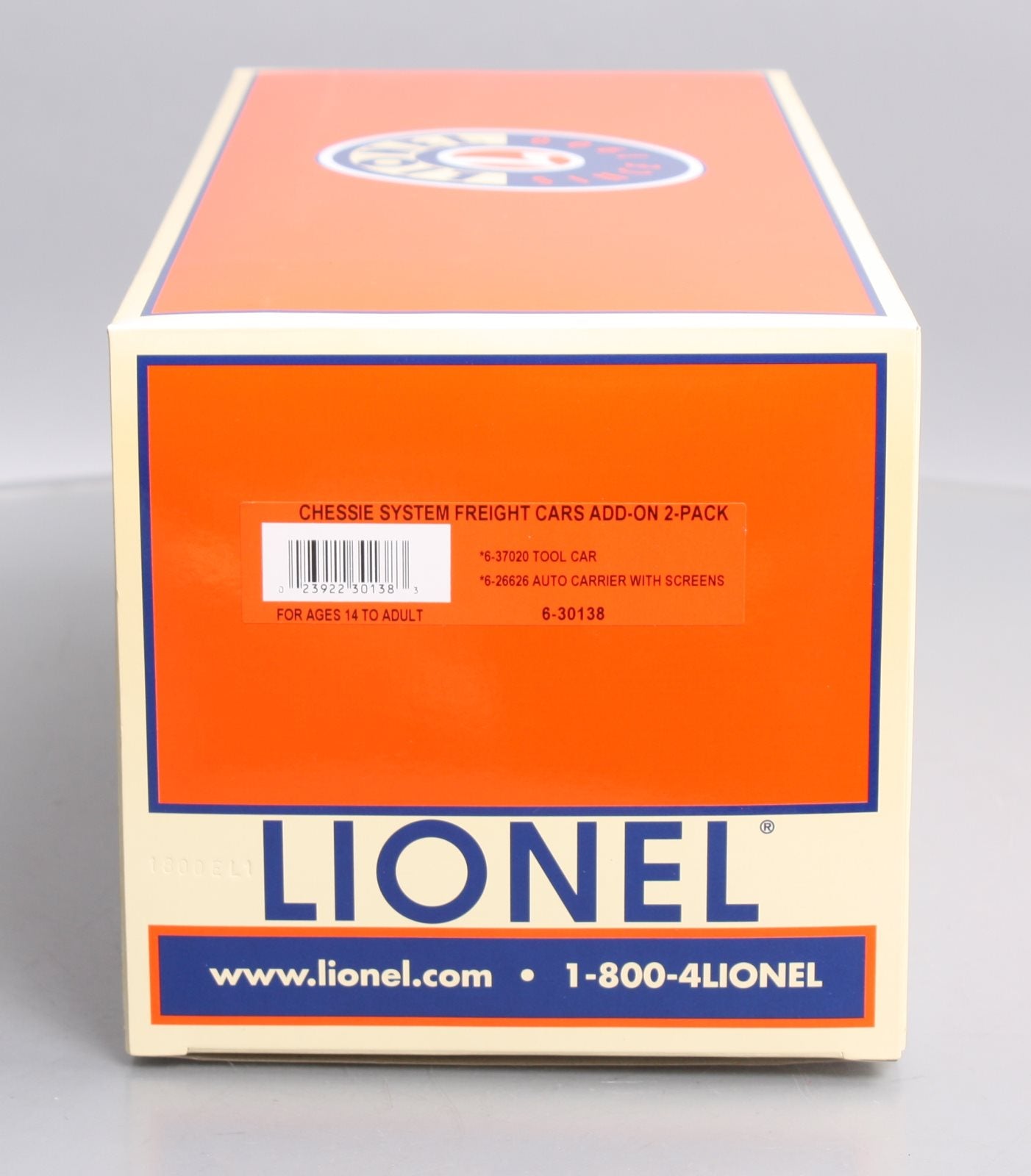 Lionel 6-30138 O-27 Chessie System Freight Cars Add-On (Set of 2)