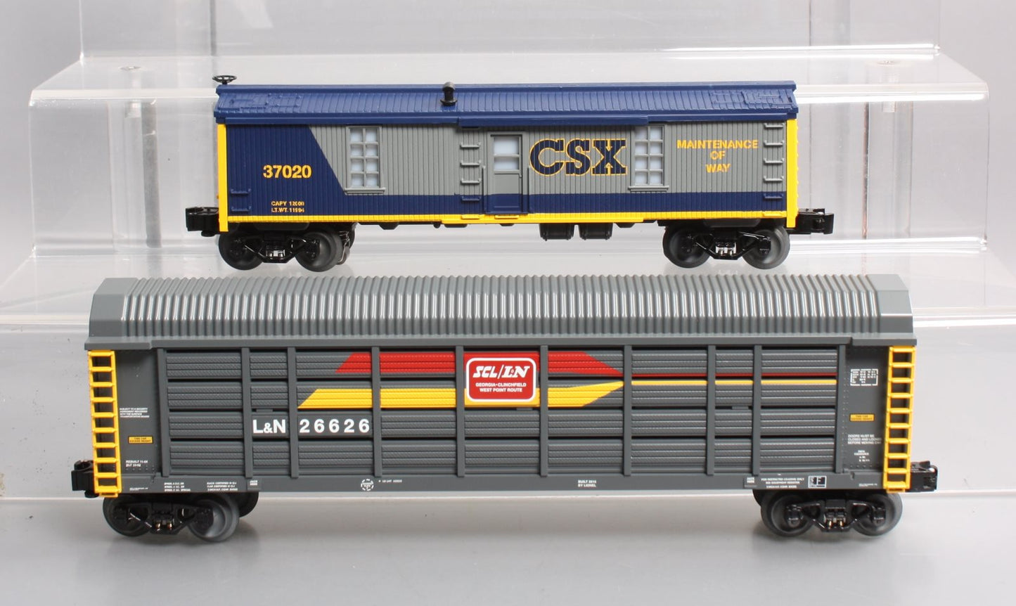 Lionel 6-30138 O-27 Chessie System Freight Cars Add-On (Set of 2)