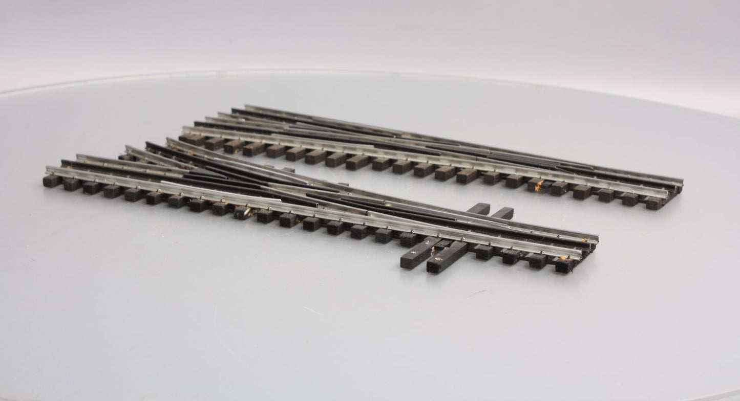 Ross Custom Switches O Gauge O72 Right Hand & 11 Degree Wye Switch Turnouts [2] VG