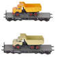 Marklin 48692 HO Scale Heavy Duty Flatcars w/Dump Trucks (Set Of 2)