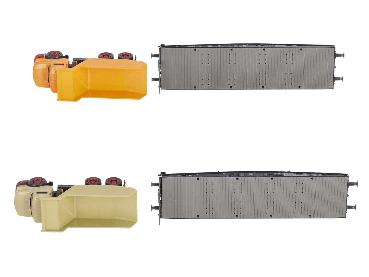 Marklin 48692 HO Scale Heavy Duty Flatcars w/Dump Trucks (Set Of 2)
