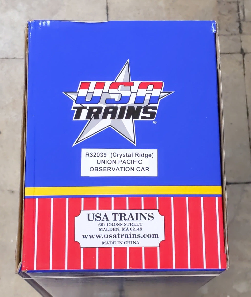 USA Trains R32039 G Union Pacific  Crystal Ridge Observation Car