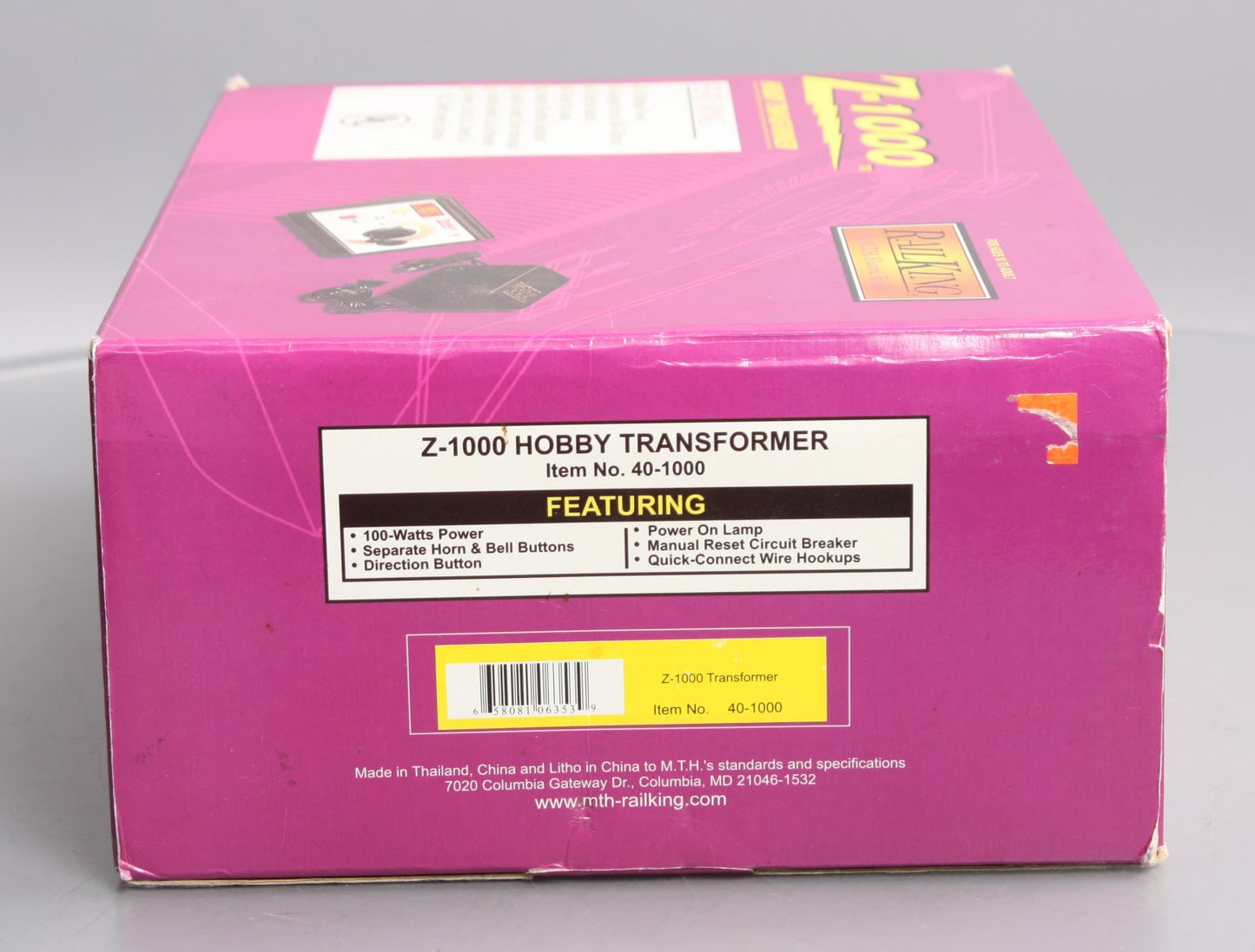 MTH 40-1000 Z-1000 Hobby Transformer & Controller EX/Box