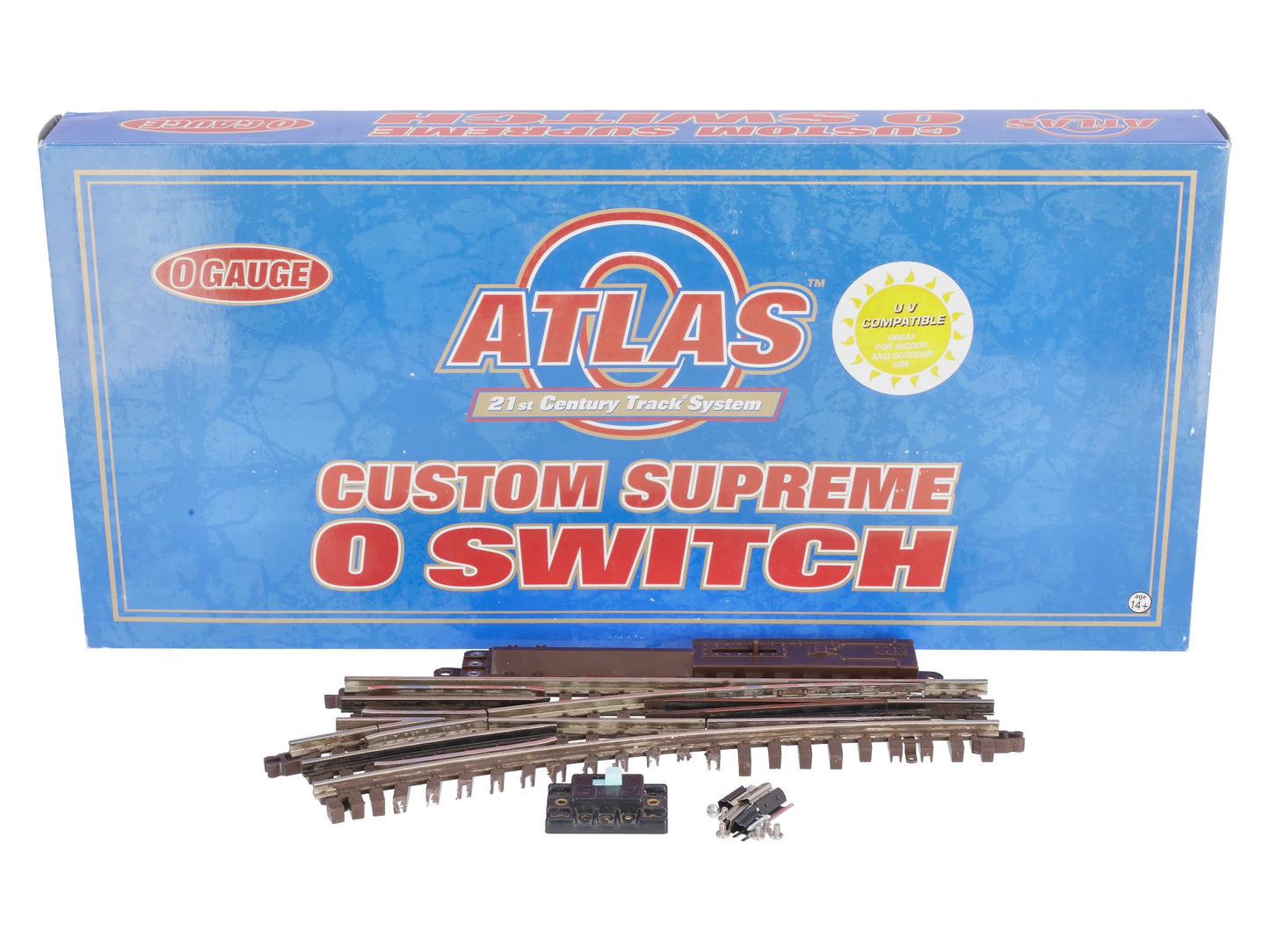 Atlas 6070 O54 Nickel Silver Left Hand Remote Switch Turnout VG/Box