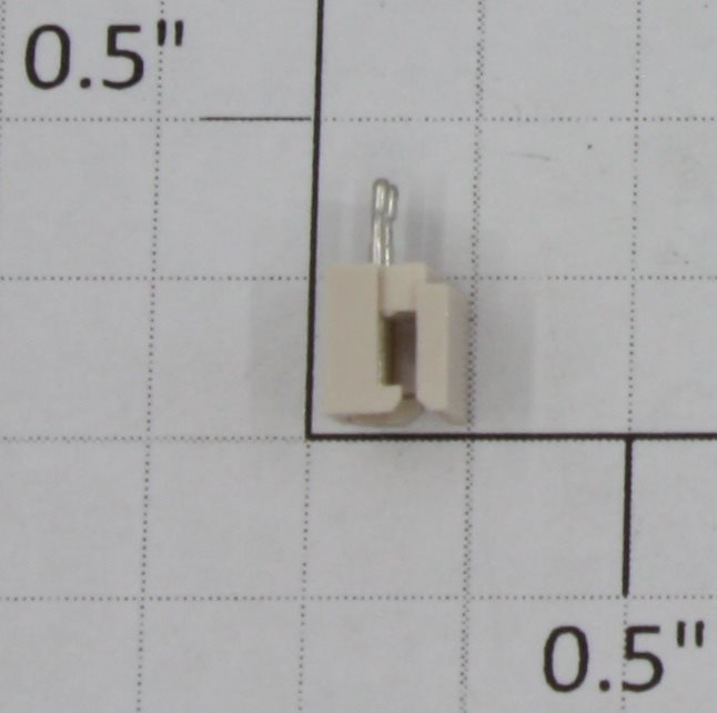 K-Line K3180-X016 White 2-Pin Female Connector with Pins