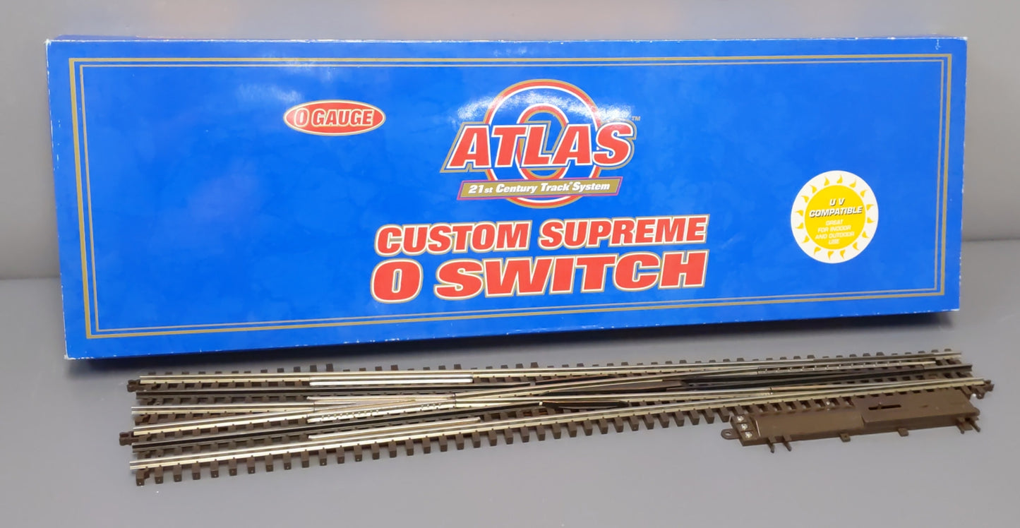 Atlas 6022 O 3-Rail Nickel Silver #7.5 Right Hand High Speed Switch Turnout EX/Box