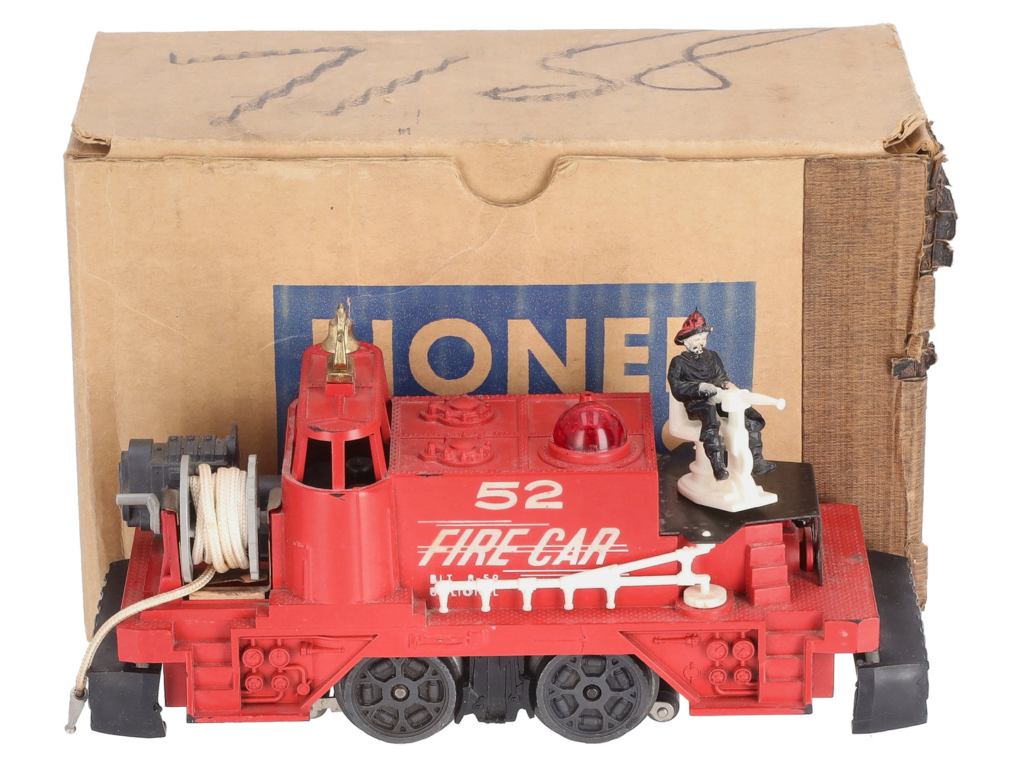 Lionel 52 Vintage O Motorized Fire Car VG/Box