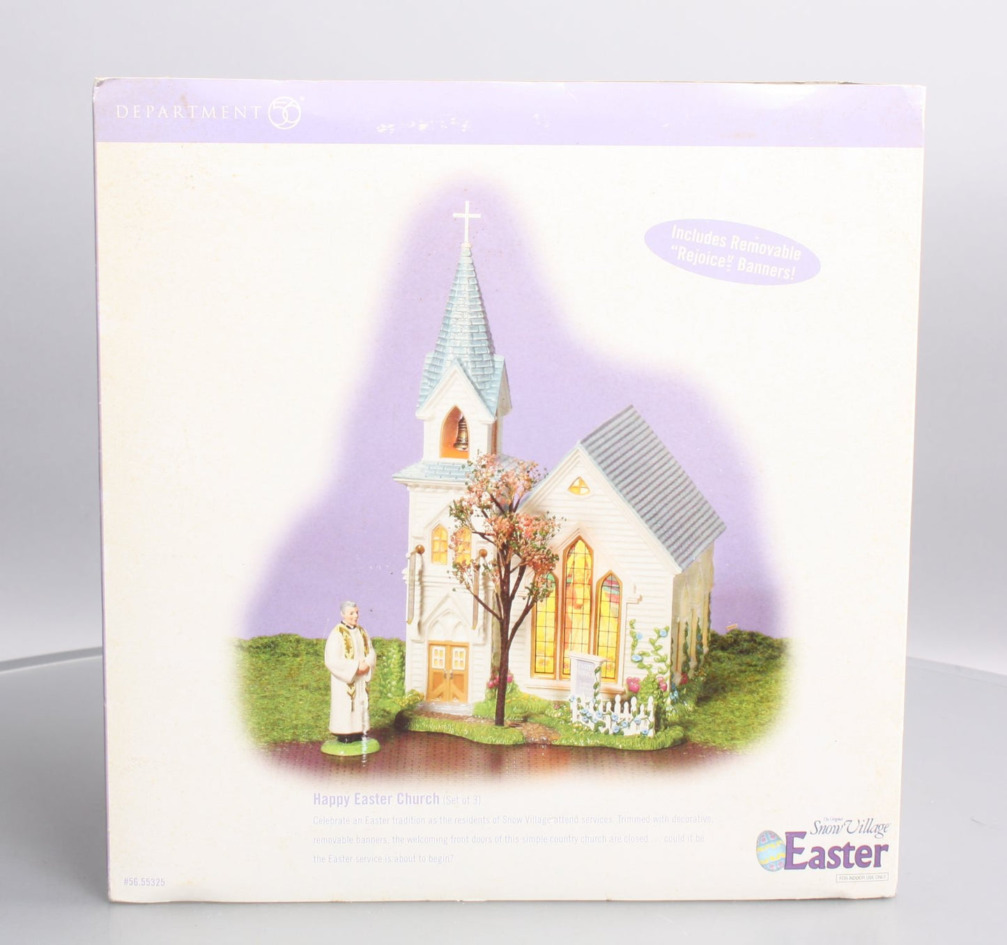 Dept 56 56.55325 Snow Village Easter Series Happy Easter Church LN/Box