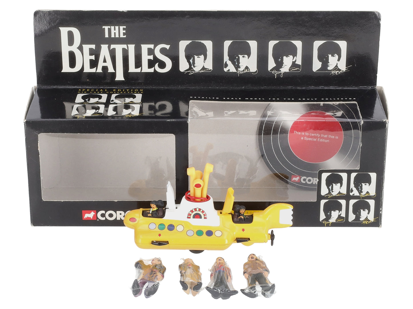 Corgi The Beatles Yellow Submarine w/54mm Metal Beatles Figures EX/Box