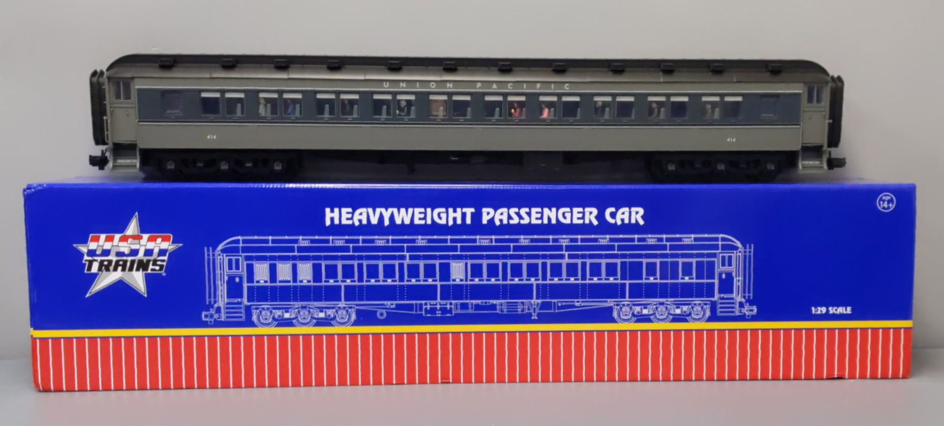 USA Trains R32032 G Union Pacific Coach Car 2 #414
