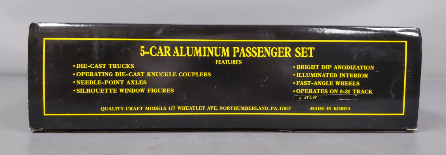 Weaver 2540 Santa Fe 5-Car Aluminum Passenger Set EX/Box