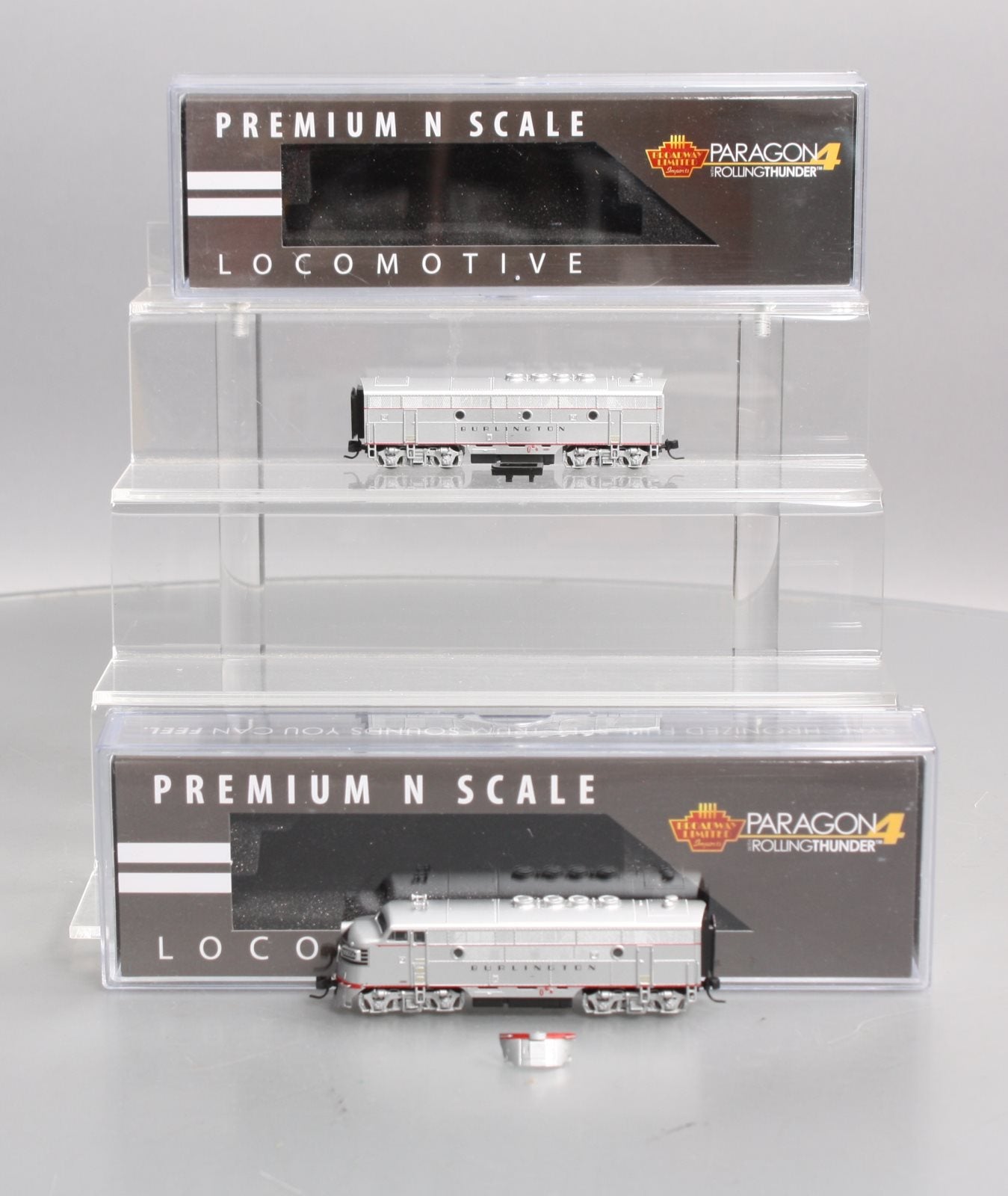 Broadway Limited 6832 N CB&Q EMD F3 A/B Diesel Locomotive Sound/DCC #9960A/9960B