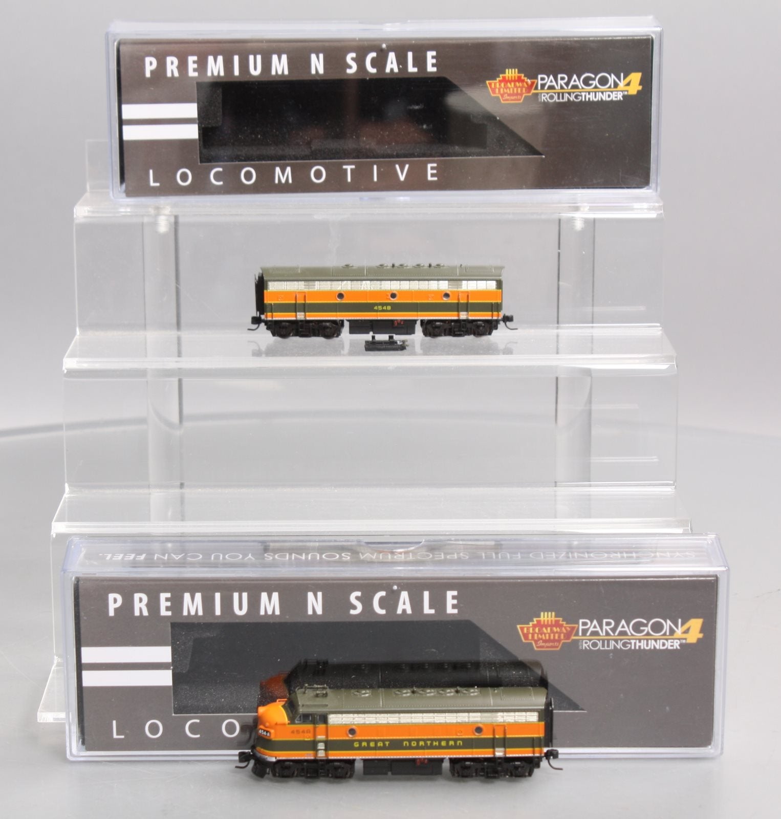 Broadway Limited 6863 N GN EMD F7 A/B Diesel Locomotive Sound/DC/DCC #454A/454B