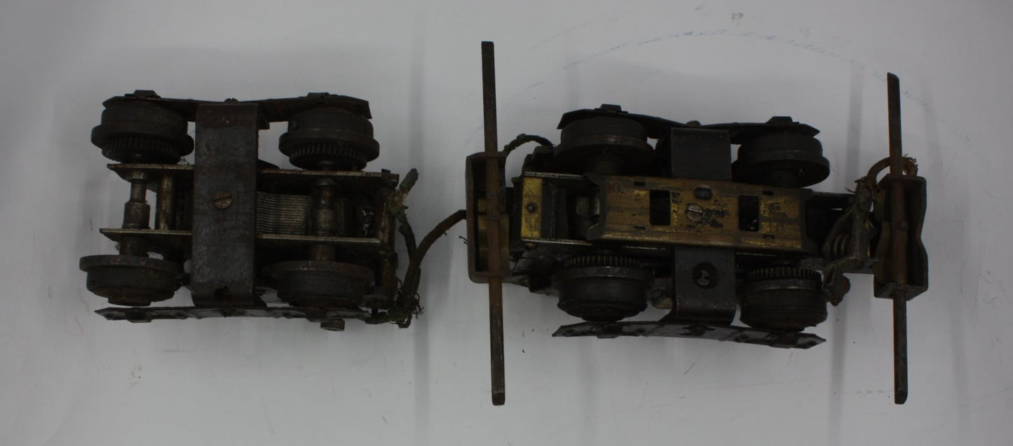 Carette 5-102 #1 Gauge Westinghouse Metropolitan Electric Dual Motor Trucks