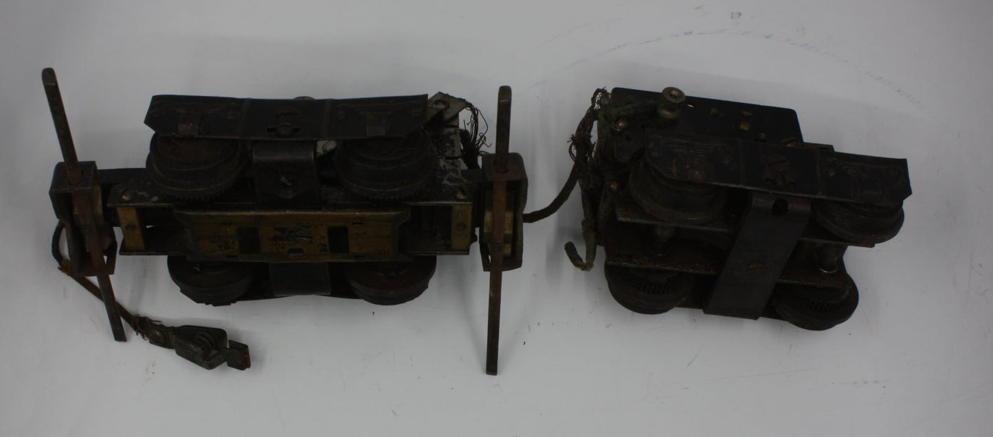 Carette 5-102 #1 Gauge Westinghouse Metropolitan Electric Dual Motor Trucks