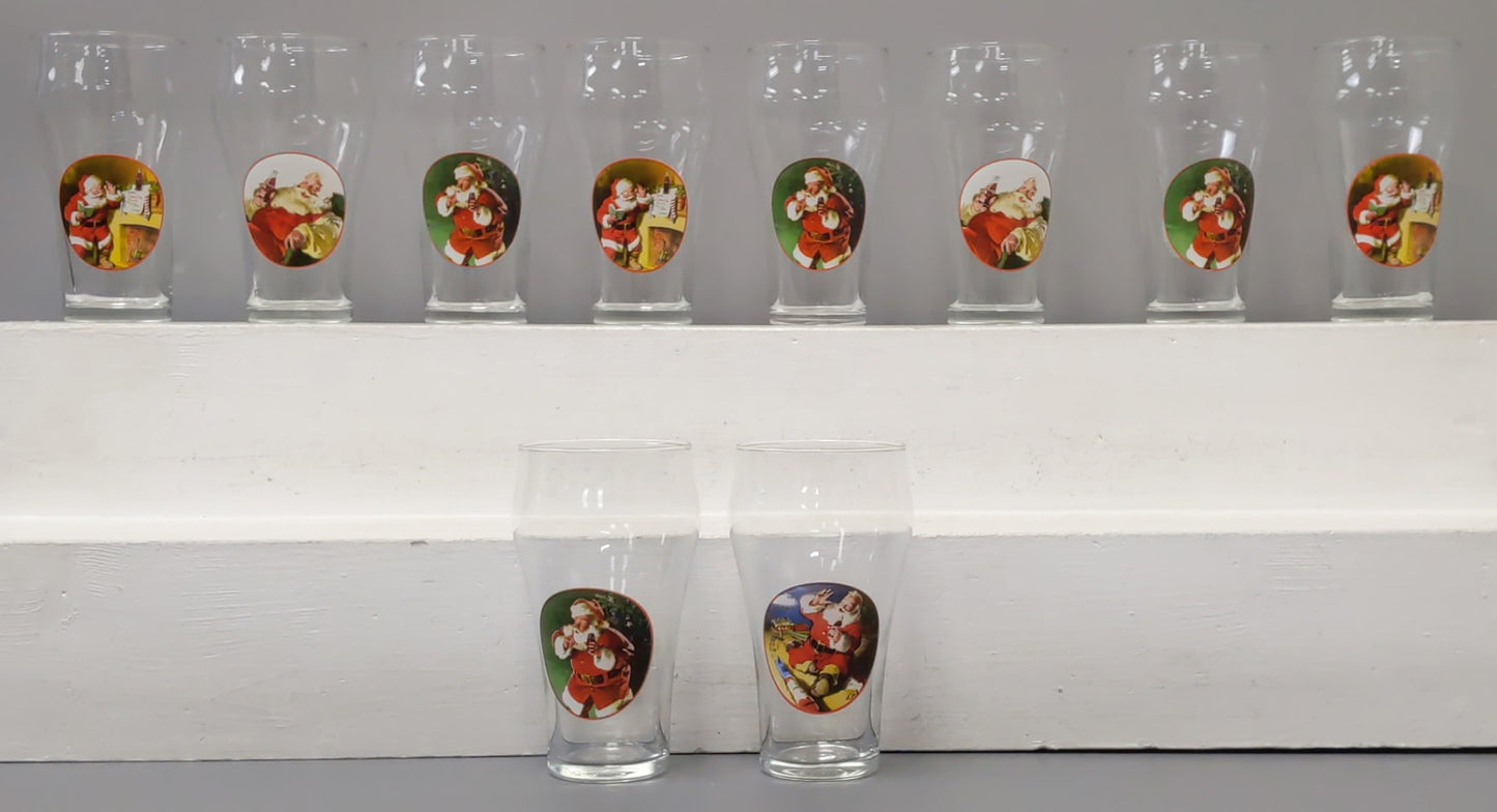 Coca-Cola 75th Anniversary Glass Cups [10] EX