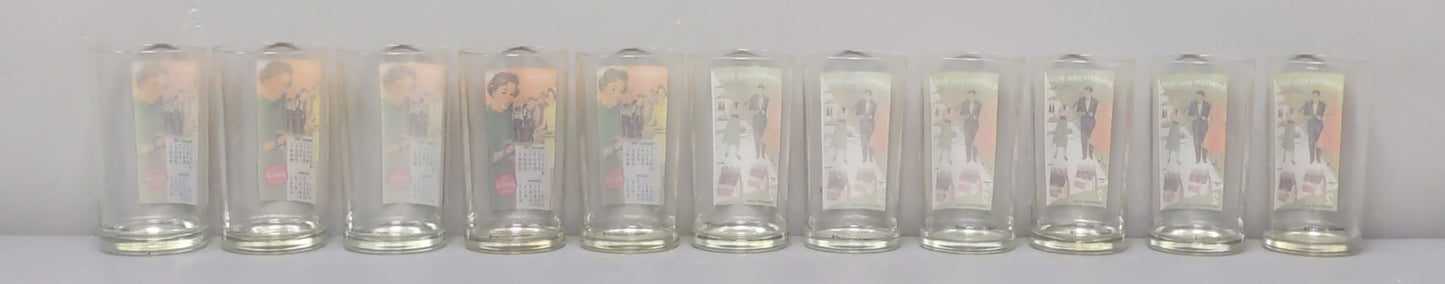 Coca-Cola Assorted Glass Cups [11] EX
