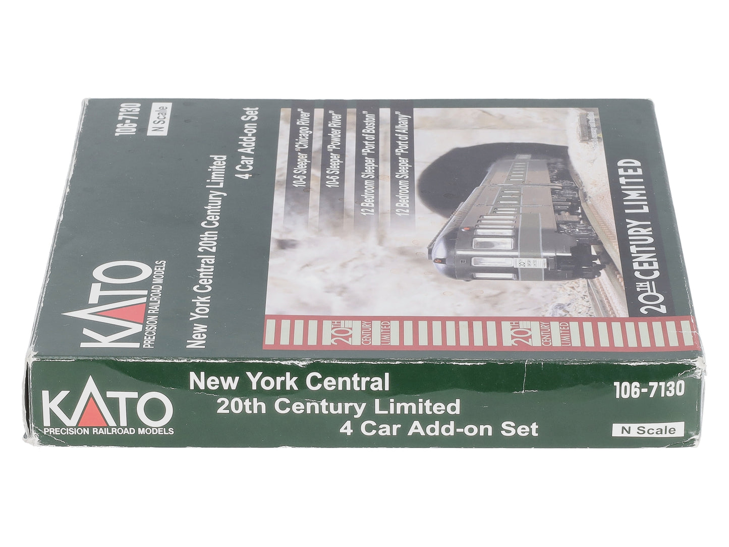 Kato 106-7130 N New York Central 20th Century Add On Passenger Car (Set of 4)