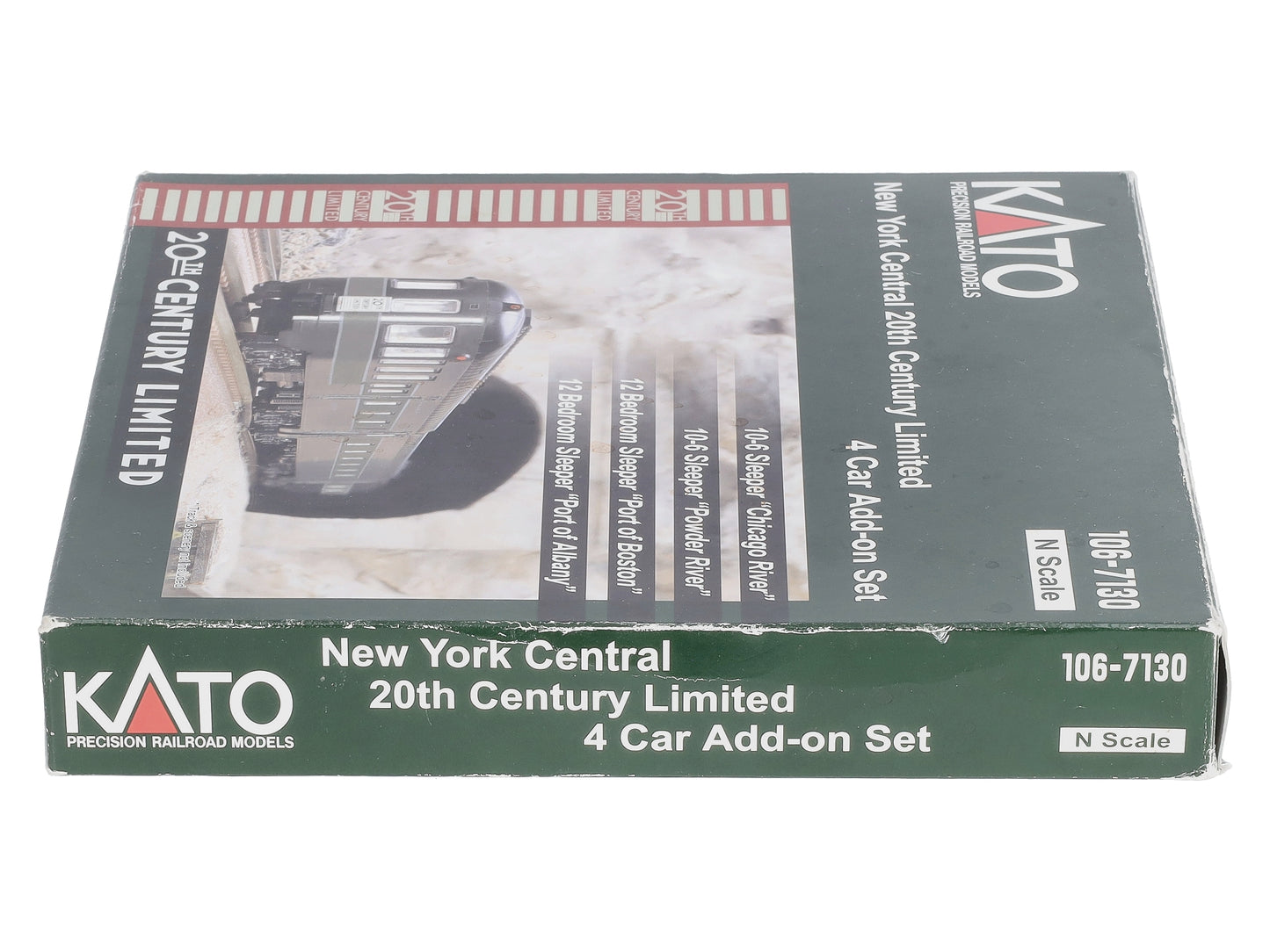 Kato 106-7130 N New York Central 20th Century Add On Passenger Car (Set of 4)